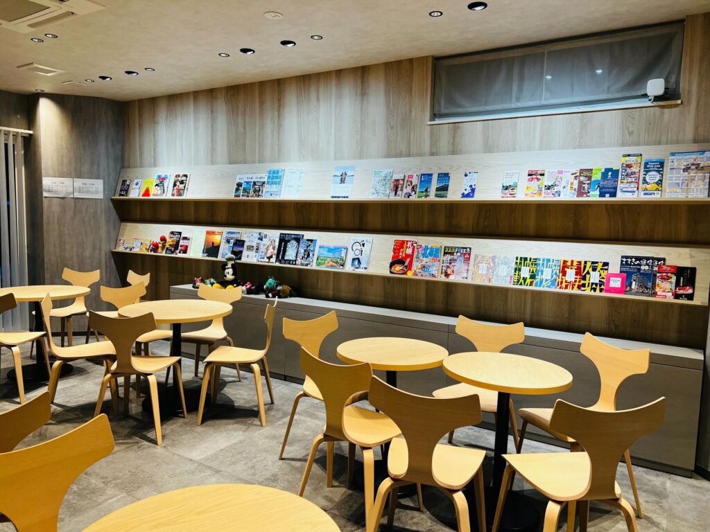 Student lounge and common space for Japanese language school students