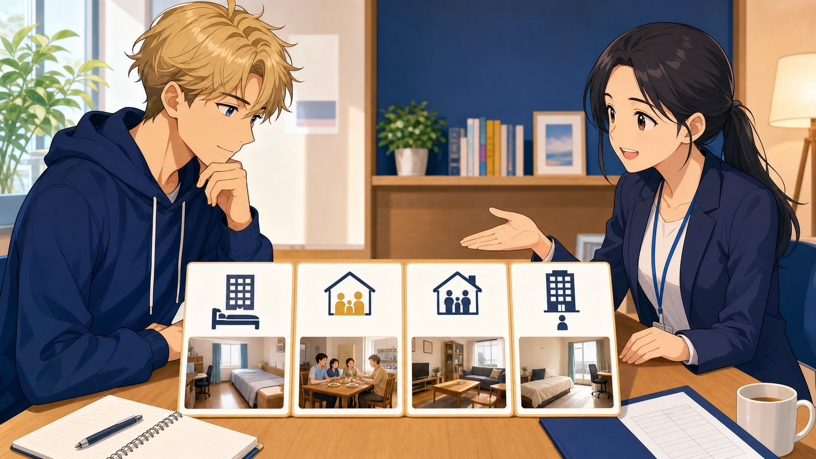 Student housing option comparison in Japan
