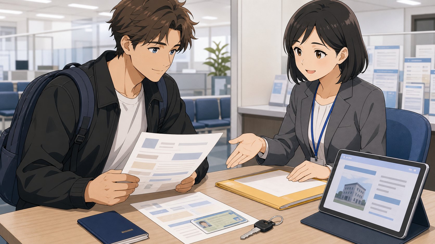 Temporary housing and address registration documents in Japan